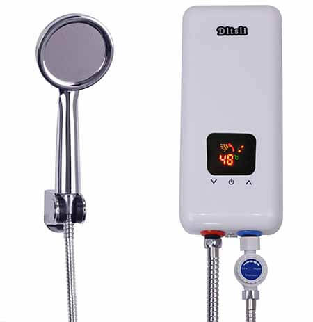 Dltsli 240V 5.5KW 3 Power Levels Instant Electric Hot Tankless Water Heater Shower Head