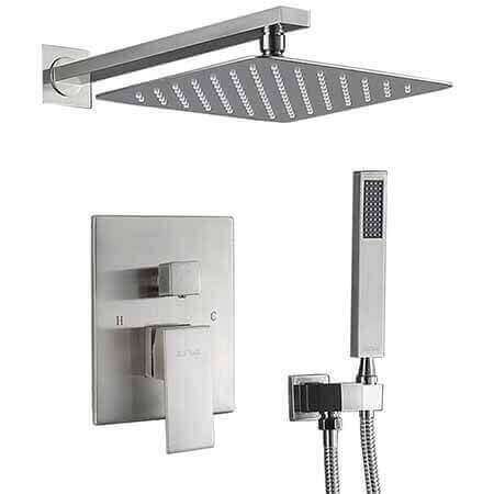 Esnbia Shower System 12″ Rain Shower Systems Wall Mounted Shower Combo