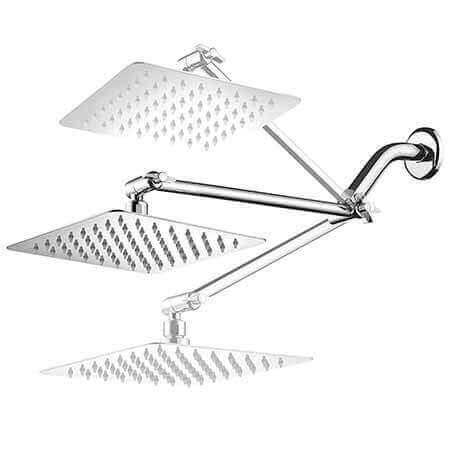 HotelSpa Giant 10″ Stainless Steel Rainfall Square Showerhead