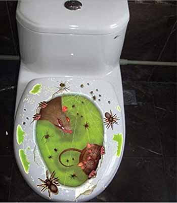 Hippoly Halloween Toilet Seat Sticker